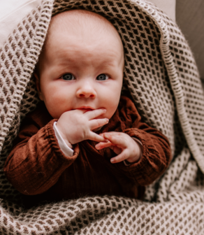 Baby blanket Wool - brown