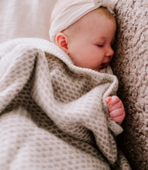 Toddler blanket Wool - Taupe