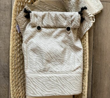 NEW! Wrap & Go Baby - 100% natural - zebra - linen/cotton
