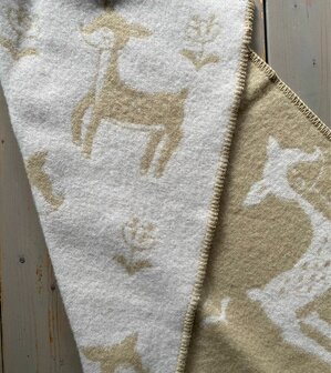 Baby blanket Wool - Deer Sand