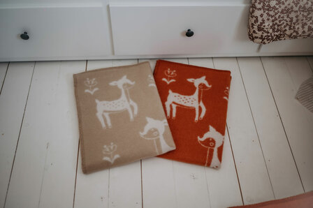 Baby blanket Wool - Deer Sand