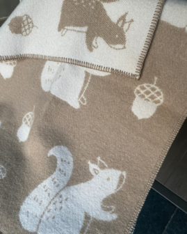 Baby blanket Wool - Squirrel