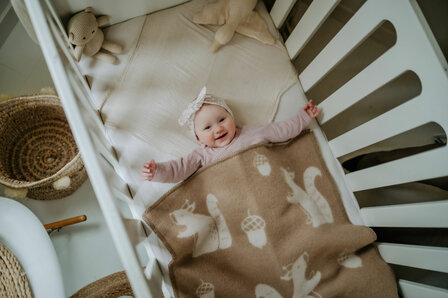 Baby blanket Wool - Squirrel