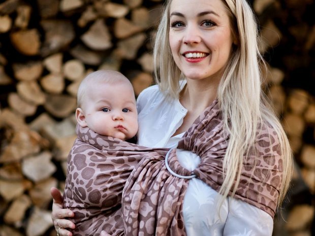 NEW! Ring sling - Panther Rosé Sand