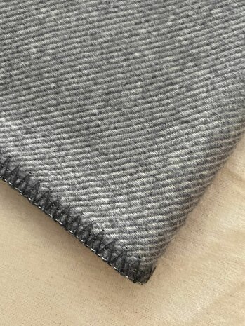 Baby blanket Merino wool - grey