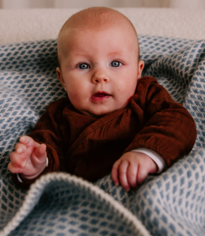 Baby blanket Wool - petrol