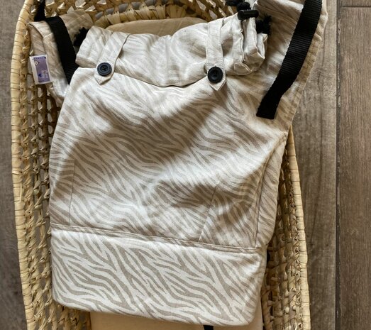 NEW! Click & Go Baby - 100% natural - zebra - linen/cotton